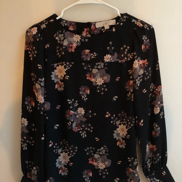 Two LOFT XXSP Work Blouses Floral Print - Picture 6 of 10